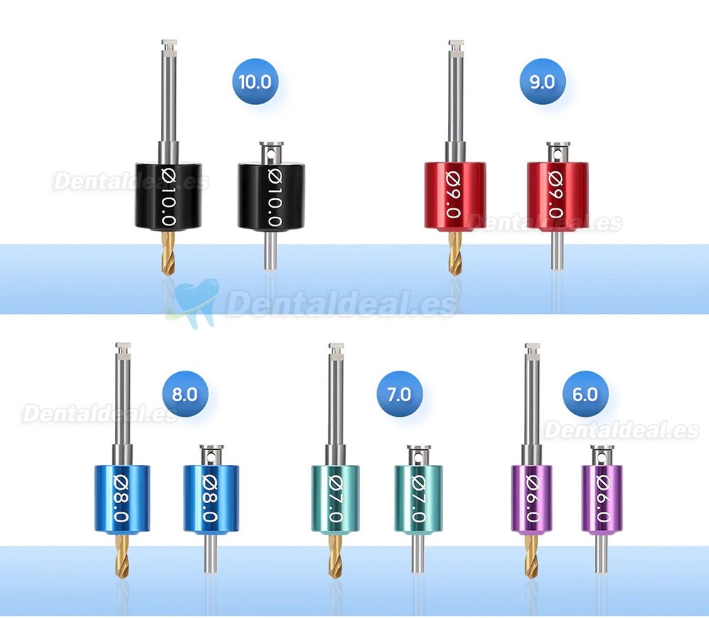 Kit Gu&iacute;a de Perforaci&oacute;n para Implantes Dentales con Brocas y Caja de Esterilizaci&oacute;n